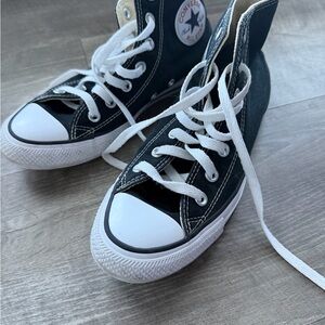 Converse White and Black High-Tops